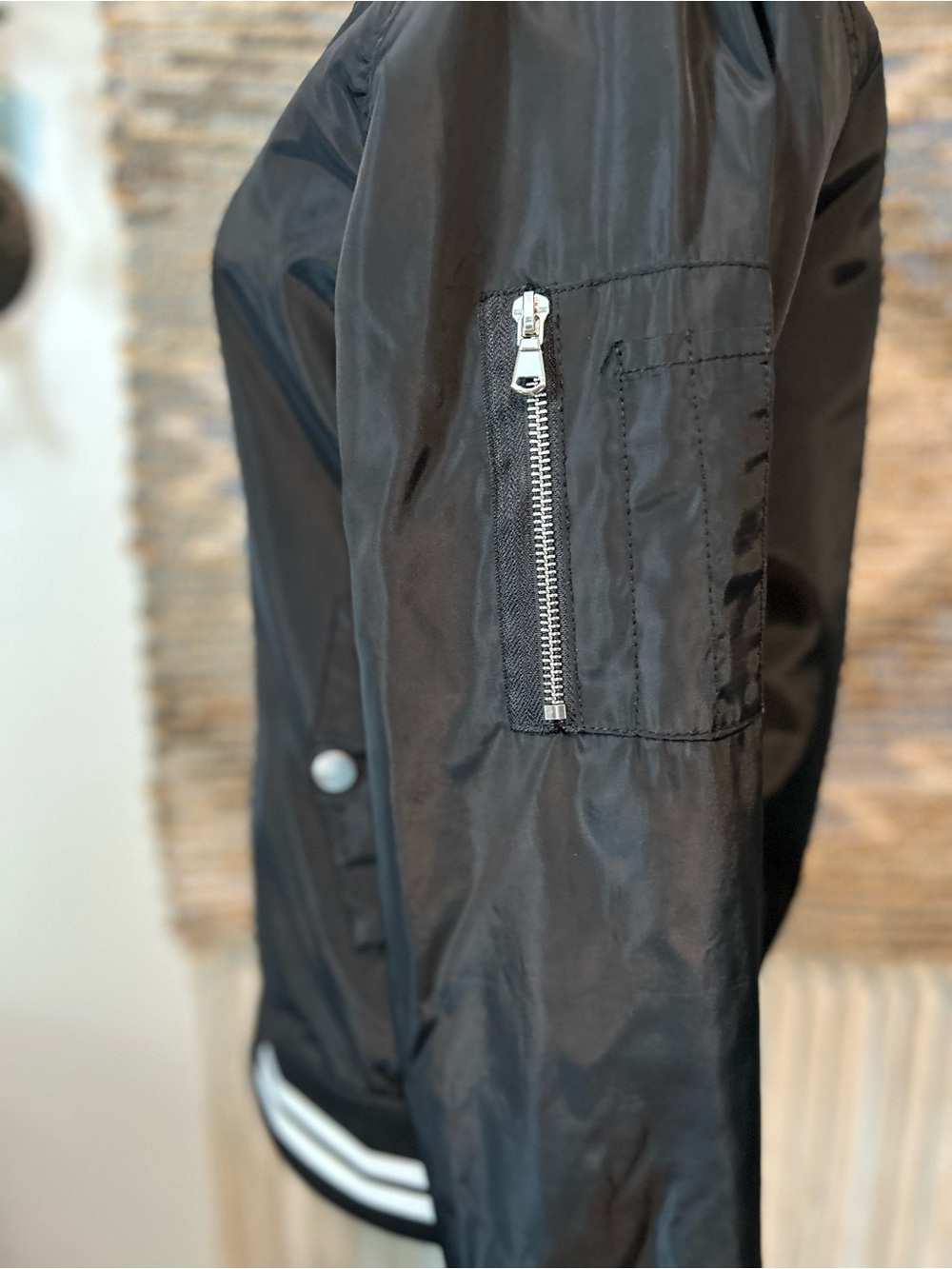 Ci Sono Jacket with Striped Trim - Picture 5 of 9